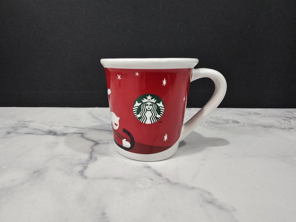 🎄Starbucks 2011 Demi Espresso Holiday Mug Boy And Dog Mini Cup 3 fl. oz.